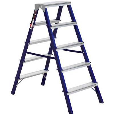 Будкрам купить Стремянка двухсторонняя стальная Stark SMDHR 405