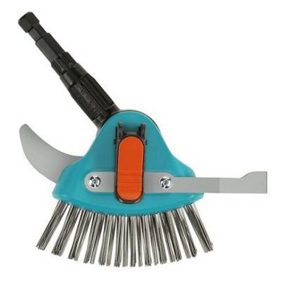 Будкрам купить Очиститель щелей с ножом и щеткой Gardena Combisystem стальной 3-в-1