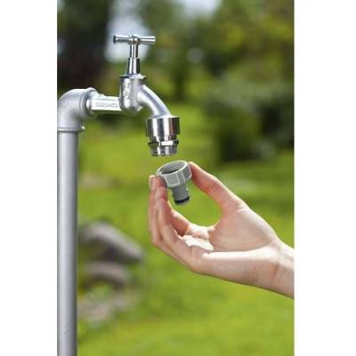 Будкрам купити Штуцер Gardena різьбовий пластиковий 1/2" Штуцер Gardena різьбовий пластиковий 1/2" 2
