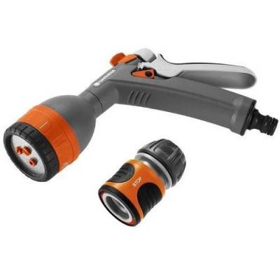 Будкрам купити Пістолет для поливу багатофункціональний + конектор 1/2" Gardena