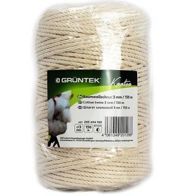Будкрам купити Шпагат коттоновий Gruntek Cotton twine 3 мм*150 м Шпагат коттоновий Gruntek Cotton twine 3 мм*150 м 1_small