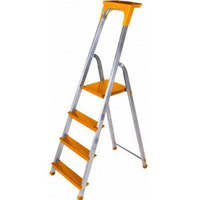 Будкрам купить Стремянка алюминиевая STARK SALT 404 PRO желтая