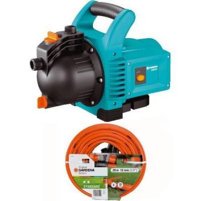 Будкрам купити Насос садовий Gardena 3000/4 Classic + 20м шланга 1/2'