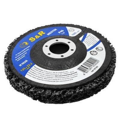 Будкрам купити Коло зачистне нейлонове S&R 125x22.2 P46 м'яке Коло зачистне нейлонове S&R 125x22.2 P46 м'яке 2