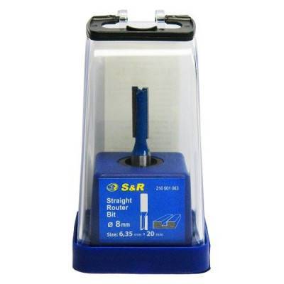 Будкрам купити Фреза пазова S&R 6,35х20 мм пряма Фреза пазова S&R 6,35х20 мм пряма 4
