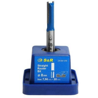 Будкрам купити Фреза пазова S&R 7,96х20 мм пряма Фреза пазова S&R 7,96х20 мм пряма 3