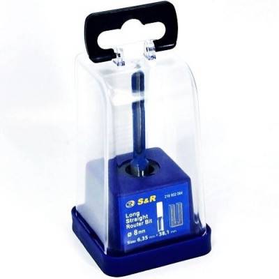 Будкрам купити Фреза пазова подовжена S&R 6,35х38 мм Фреза пазова подовжена S&R 6,35х38 мм 3