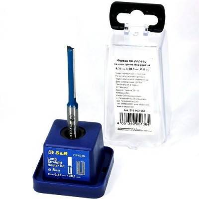 Будкрам купити Фреза пазова подовжена S&R 6,35х38 мм Фреза пазова подовжена S&R 6,35х38 мм 2
