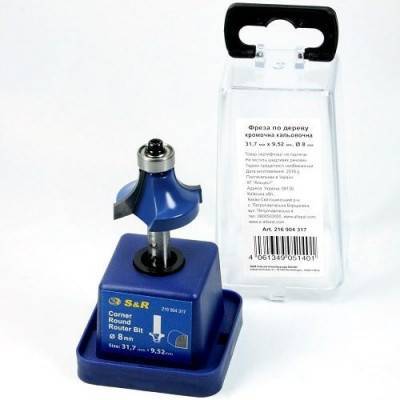 Будкрам купити Фреза кромкова S&R 31,7х9,52 мм калювальна Фреза кромкова S&R 31,7х9,52 мм калювальна 5
