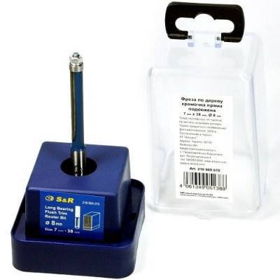 Будкрам купити Фреза подовжена кромкова S&R 7х38 мм з підшипником Фреза подовжена кромкова S&R 7х38 мм з підшипником 4