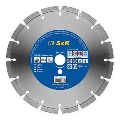 Будкрам купить Диск отрезной сегментный S&R по асфальту Standart 350