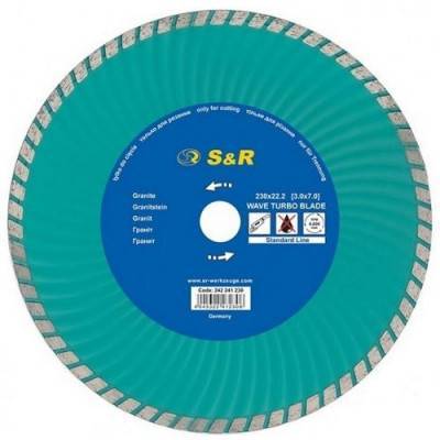Будкрам купить Диск отрезной S&R Turbo по граниту Supreme 230