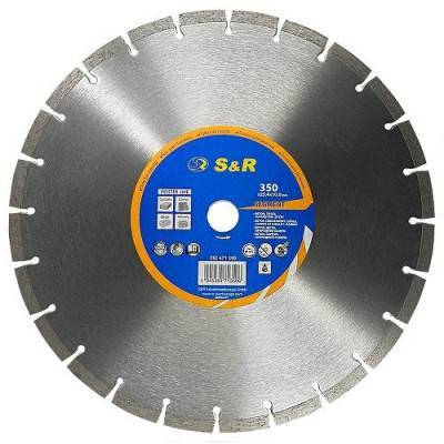 Будкрам купить Диск отрезной алмазный S&R Meister сегментный по бетону 350 мм.