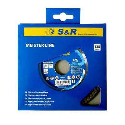 Будкрам купить Диск отрезной алмазный S&R Meister TURBO по керамограниту 125 мм Диск отрезной алмазный S&R Meister TURBO по керамограниту 125 мм 3