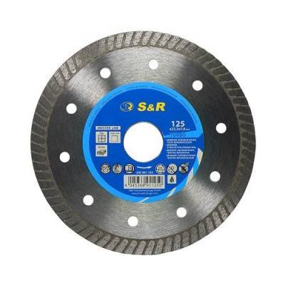 Будкрам купить Диск отрезной алмазный S&R Meister TURBO по керамограниту 125 мм