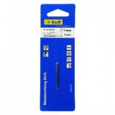 Будкрам купить Сверло по металлу S&R RM 2 шт. в блистере 1,0х12х34 мм