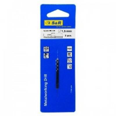 Будкрам купить Сверло по металлу S&R RM 2 шт. в блистере 1,5х18х40 мм