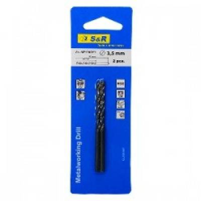 Будкрам купить Сверло по металлу S&R RM 2 шт. в блистере 3,5х39х70 мм