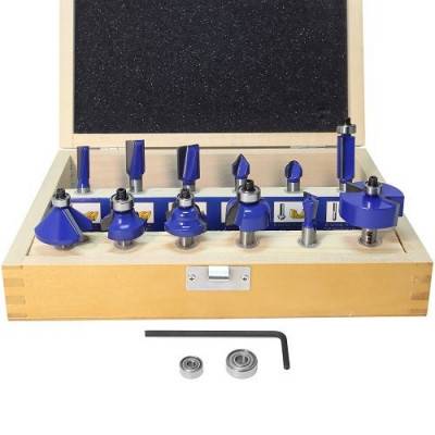 Будкрам купити Набір фрез S&R 216904012 для твердої деревини 12 шт.