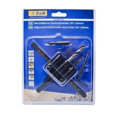 Будкрам купити Свердло по дереву розсувне S&R 30-120 мм Свердло по дереву розсувне S&R 30-120 мм 2