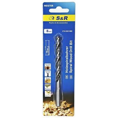 Будкрам купить Сверло по дереву S&R спиральное 8 х 115 мм