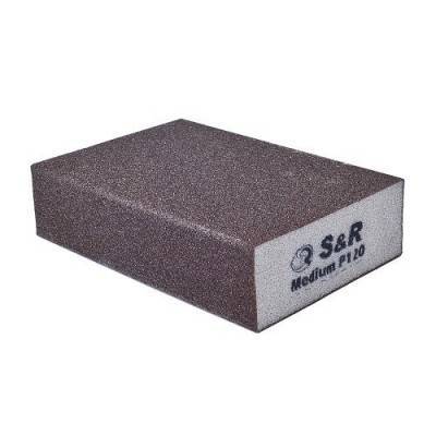 Будкрам купити Губка шліфувальна S&R 100х70х25 мм зерно 120