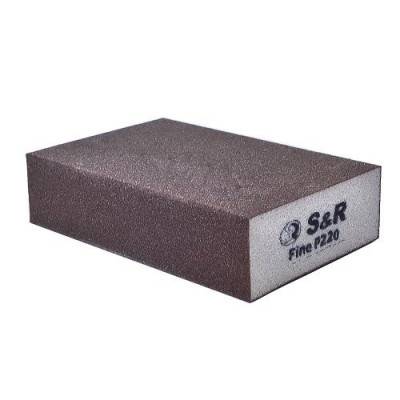 Будкрам купити Губка шліфувальна S&R 100х70х25 мм зерно 220