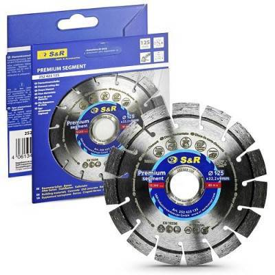 Будкрам купити Диск алмазний сегментний S&R Premium Segment 125х22,2 мм Диск алмазний сегментний S&R Premium Segment 125х22,2 мм 2