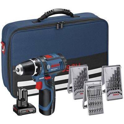 Будкрам купити Акумуляторний шуруповерт Bosch Professional GSR12V-15, 2 акб 12V (2Ah+4Ah) та з/п GAL 12V-20, з набором свердл та біт Акумуляторний шуруповерт Bosch Professional GSR12V-15, 2 акб 12V (2Ah+4Ah) та з/п GAL 12V-20, з набором свердл та біт 2