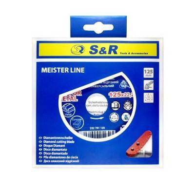 Будкрам купити Диск алмазний відрізний S&R 125x22.2 мм універсальний Диск алмазний відрізний S&R 125x22.2 мм універсальний 2
