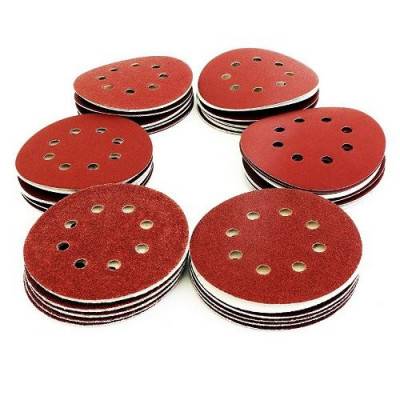 Будкрам купити Набір шліфувального паперу S&R 8 отворів 125 мм 60 шт