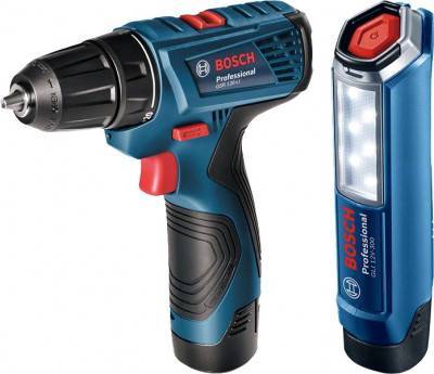 Будкрам купити Акумуляторний шуруповерт-дриль Bosch Professional GSR 120 LI + ліхтарик GLI 12V-300 Акумуляторний шуруповерт-дриль Bosch Professional GSR 120 LI + ліхтарик GLI 12V-300 1_small