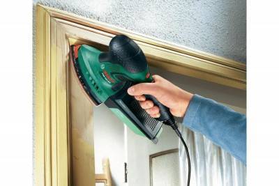 Будкрам купити Bosch Вібраційна шліфмашина PSM 200 AES, 200Вт, 26000 об/мин, платформа 93 и 164 см?, 1.4кг Bosch Вібраційна шліфмашина PSM 200 AES, 200Вт, 26000 об/мин, платформа 93 и 164 см?, 1.4кг 4