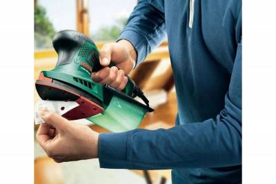 Будкрам купити Bosch Вібраційна шліфмашина PSM 200 AES, 200Вт, 26000 об/мин, платформа 93 и 164 см?, 1.4кг Bosch Вібраційна шліфмашина PSM 200 AES, 200Вт, 26000 об/мин, платформа 93 и 164 см?, 1.4кг 3