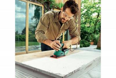 Будкрам купити Bosch Вібраційна шліфмашина PSM 200 AES, 200Вт, 26000 об/мин, платформа 93 и 164 см?, 1.4кг Bosch Вібраційна шліфмашина PSM 200 AES, 200Вт, 26000 об/мин, платформа 93 и 164 см?, 1.4кг 2