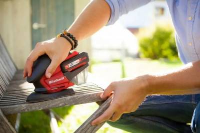 Будкрам купить Einhell Шлифмашина вибрационная TE-OS 18/150 Li-Solo, PXC, аккум., 93х60х105мм, 1кг, (без АКБ и ЗУ) Einhell Шлифмашина вибрационная TE-OS 18/150 Li-Solo, PXC, аккум., 93х60х105мм, 1кг, (без АКБ и ЗУ) 2