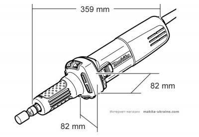 Будкрам купить Makita Шлифмашина прямая GD 0601, 400Вт, 25000 об/мин, цанга 6мм, 1.7кг Makita Шлифмашина прямая GD 0601, 400Вт, 25000 об/мин, цанга 6мм, 1.7кг 5