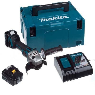 Будкрам купить Makita Шлифмашина угловая DGA504RTJ, аккумуляторная, 18 В, 5 Ач, 8500 об/мин, 125 мм, 2.3 кг Makita Шлифмашина угловая DGA504RTJ, аккумуляторная, 18 В, 5 Ач, 8500 об/мин, 125 мм, 2.3 кг 3
