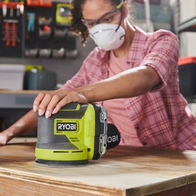 Будкрам купить Шлифмашина эксцентриковая Ryobi ONE+ RROS18-0, 18В, аккумуляторная (без АКБ и ЗУ) Шлифмашина эксцентриковая Ryobi ONE+ RROS18-0, 18В, аккумуляторная (без АКБ и ЗУ) 2