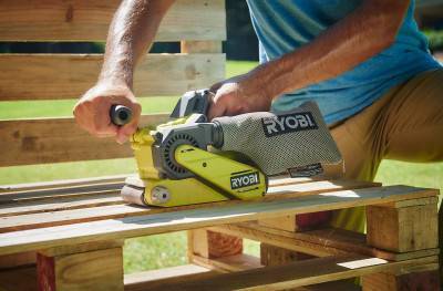 Будкрам купить Шлифмашина ленточная Ryobi ONE+ R18BS-0, 18В, аккумуляторная (без АКБ и ЗУ) Шлифмашина ленточная Ryobi ONE+ R18BS-0, 18В, аккумуляторная (без АКБ и ЗУ) 4