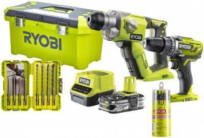 Будкрам купити Набір акумуляторних інструментів Ryobi ONE+ R18DDSDS-125T (5133005087)
