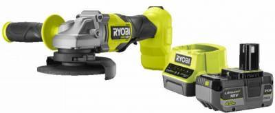 Будкрам купить Аккумуляторная шлифмашина угловая Ryobi RAG18X-1C40S Аккумуляторная шлифмашина угловая Ryobi RAG18X-1C40S 2