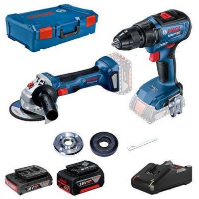 Будкрам купить Набор инструментов Bosch Professional болгарка GWS 180-LI с дрелью-шуруповертом GSR 18V-50 в XL-Boxx
