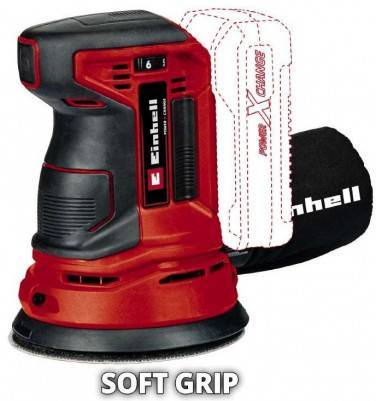 Будкрам купити Einhell Шліфмашина ексцентрикова TE-RS 18 Li - Solo акум., PXC, 125 мм, 18В (без АКБ і ЗП) Einhell Шліфмашина ексцентрикова TE-RS 18 Li - Solo акум., PXC, 125 мм, 18В (без АКБ і ЗП) 5