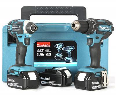Будкрам купити Набір акумуляторних інструментів Makita DLX2131JX1, 3 акб BL1830, з/п DC18RC, кейс MakPac Набір акумуляторних інструментів Makita DLX2131JX1, 3 акб BL1830, з/п DC18RC, кейс MakPac 10