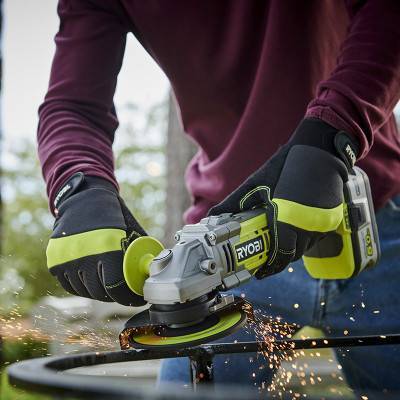 Будкрам купити Акумуляторна кутова шліфувальна машина Ryobi One+ R18AG7-140S Акумуляторна кутова шліфувальна машина Ryobi One+ R18AG7-140S 6