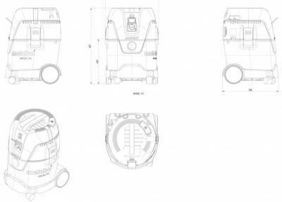 Будкрам купити Пилосос універсальний Metabo ASA 25 L PC (602014000) Пилосос універсальний Metabo ASA 25 L PC (602014000) 4