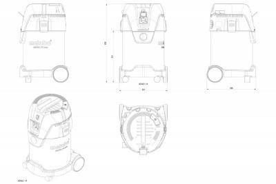 Будкрам купить Пылесос Metabo ASA 30 L PC Inox (602015000) Пылесос Metabo ASA 30 L PC Inox (602015000) 2