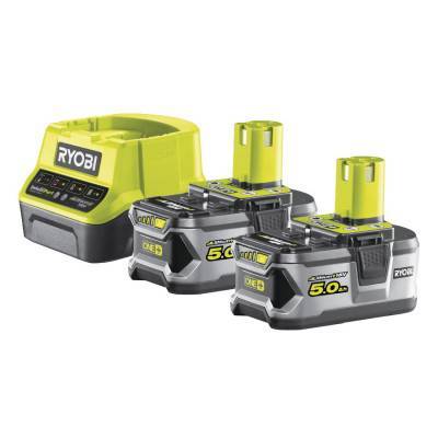Будкрам купить Аккумулятор и зарядное устройство Ryobi ONE+ RC18120-250,  Lithium+ 18V 2x5.0Ah