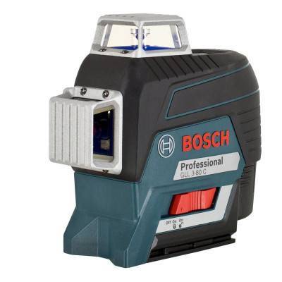 Будкрам купити Bosch Нівелір лазерний GLL 3-80 C +LR7 +BM1, 12В, L-Boxx, 24м/120м, ± 0,2 мм/м, IP 54